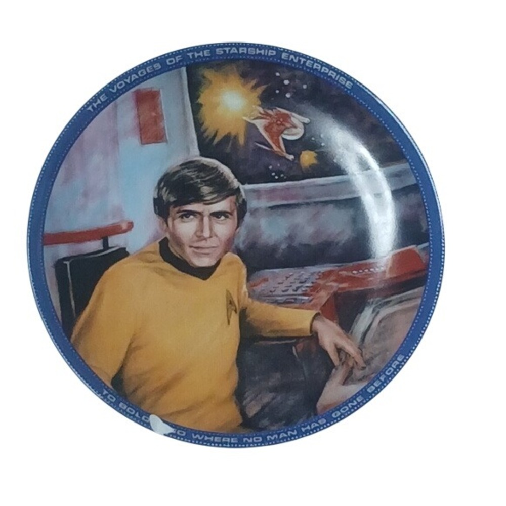 Star Trek Collector Plate‎ Blue Ensign Chekov 1983
